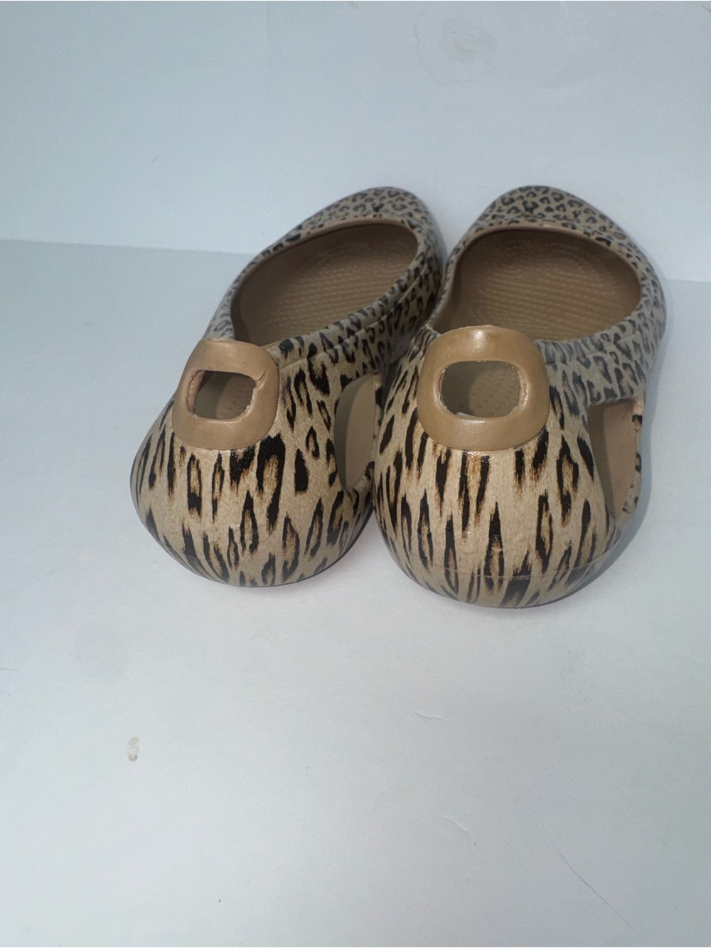 Crocs Kadee Leopard Print Ballet Flats 9 Y2K Ballet Core Coastal Grandma Comfort - Picture 6 of 11